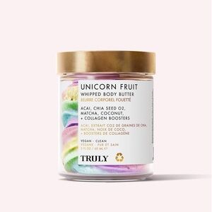 Truly Unicorn Fruit Whipped Body Butter retails $32 USD for one 2oz jar